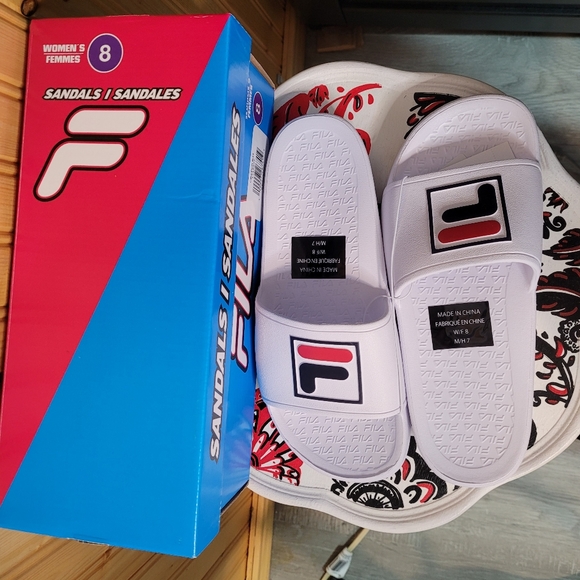 Fila white lady's sandals - Picture 3 of 9